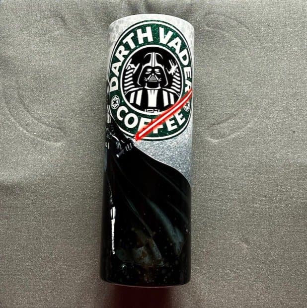 Tumbler, Custom Tumbler, Skinny Tumbler, Custom Drinkware, Sublimation Skinny Tumbler with Straw, 20 oz tumbler, Star Wars Tumbler, Coffee