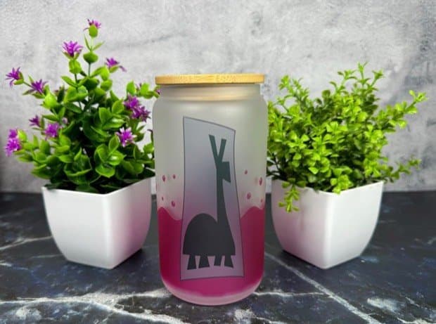 16oz Llama Poison Tumbler Glass Can, Funny Frosted Libbey Sublimation Glass Can